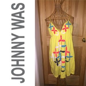 Joystick by Johnny Was Yellow Sundress Sz. S